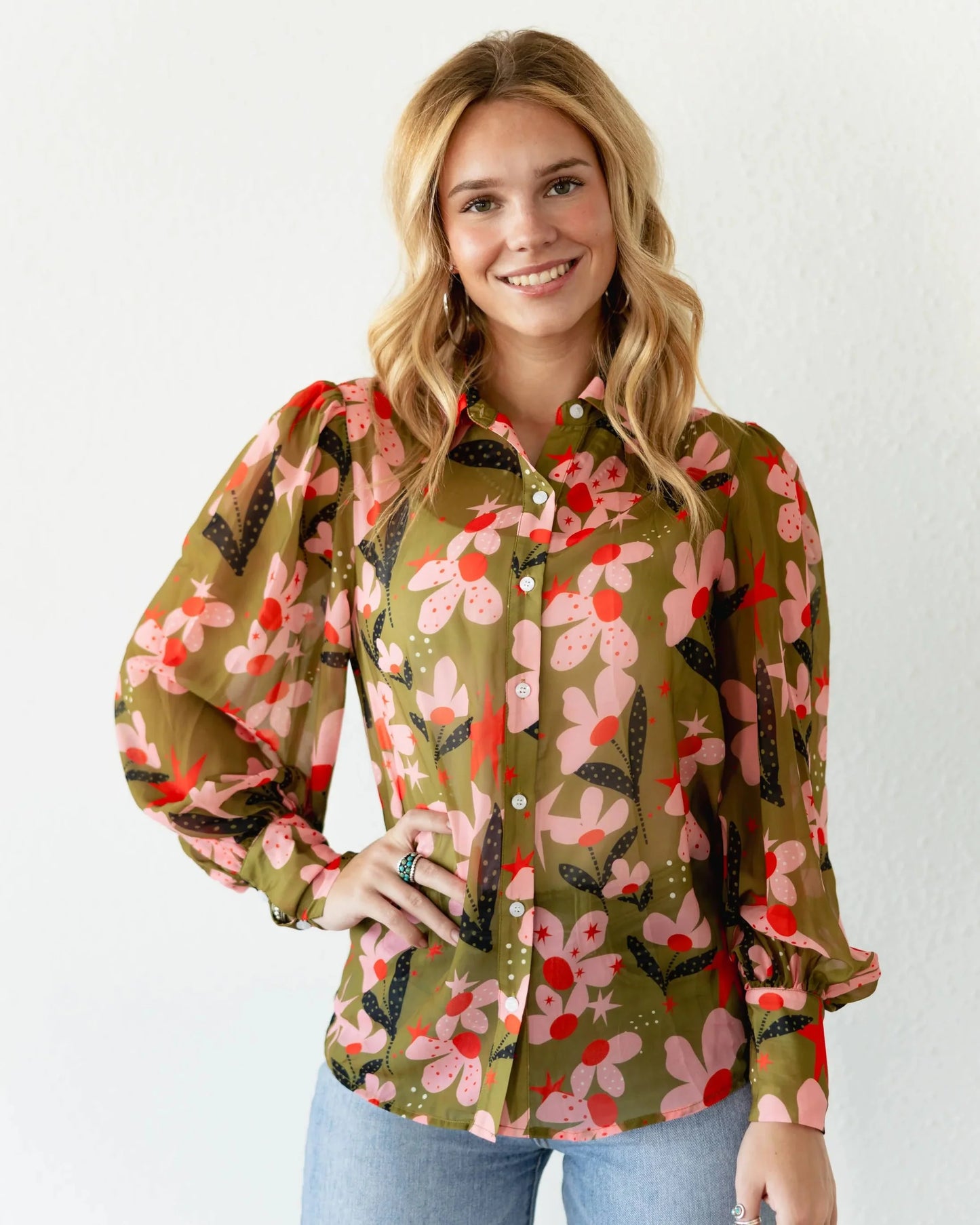 Button-Up Blouse